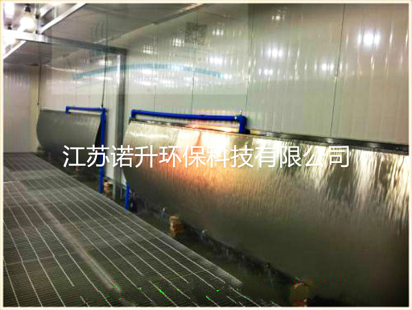 噴漆室的供風、排風方式等配套裝置。